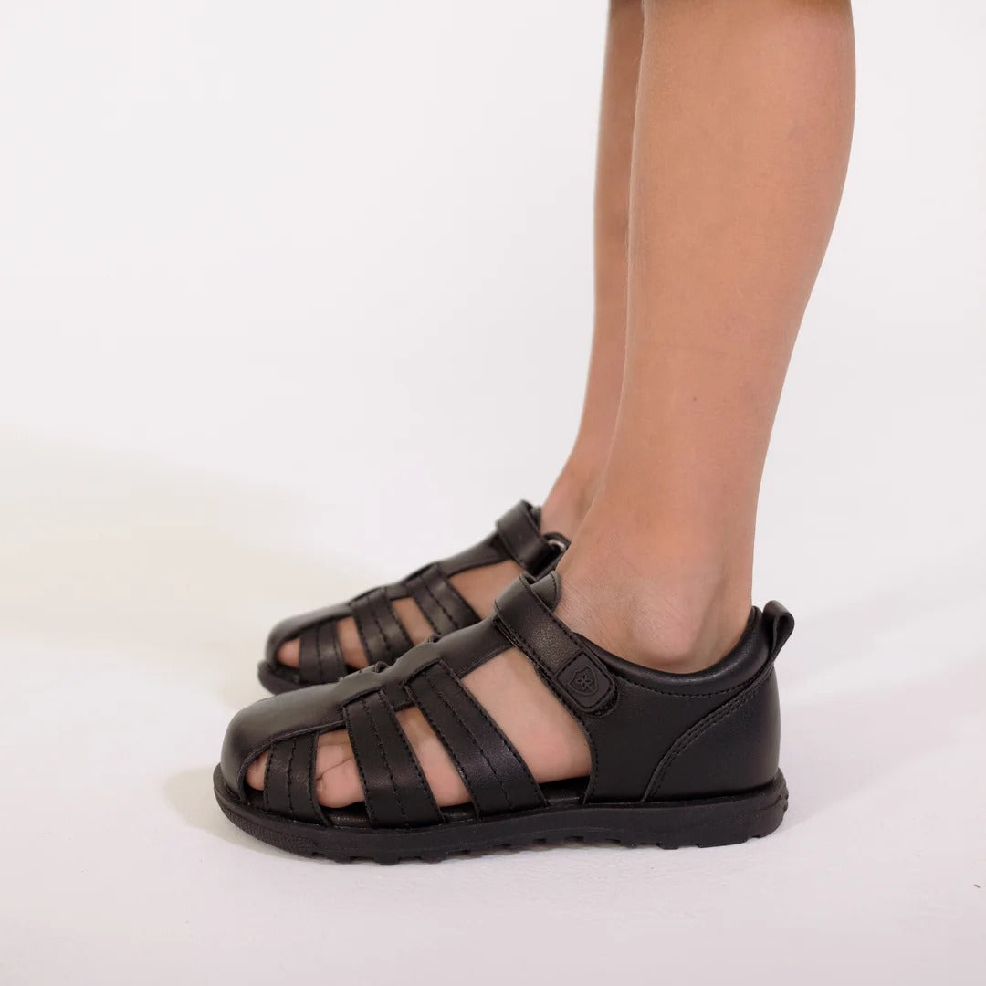 Pretty Brave Apollo Black Cage Sandals