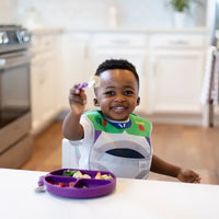 Bumkins Silicone Grip Dish - Purple