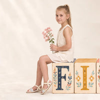 Pretty Brave Child Lucy Sandal - Pastel Multi
