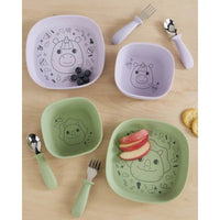 Skip Hop Besties Squad Fork & Spoon Set - Purple