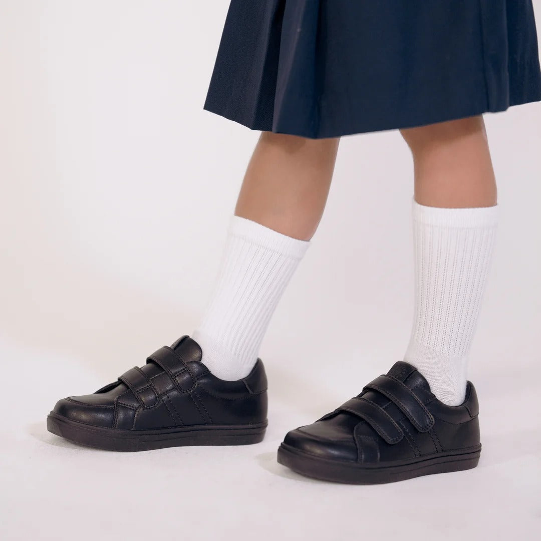 Pretty Brave Atlas Black School Trainers