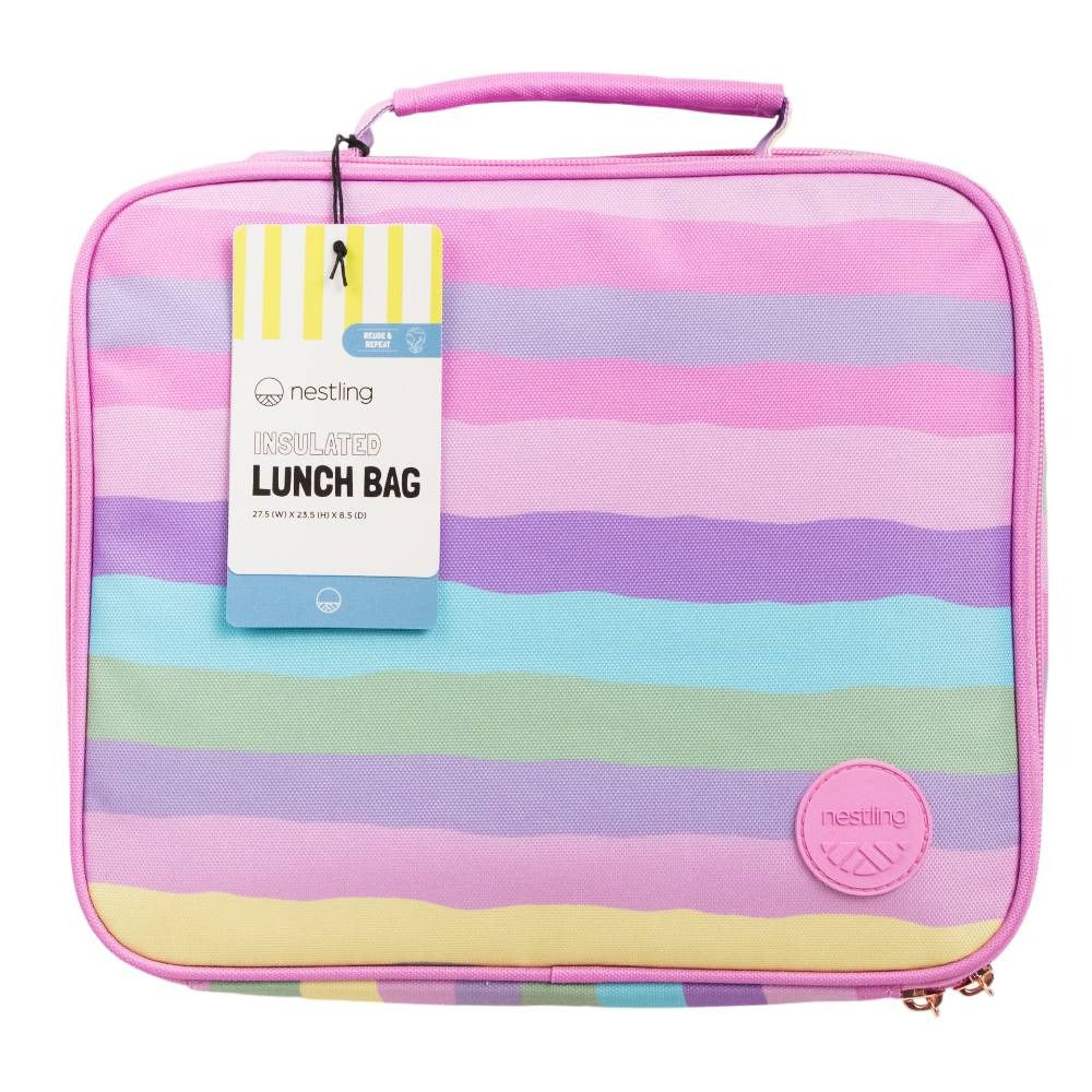 Nestling Insulated Lunch Bag - Sorbet Stripe