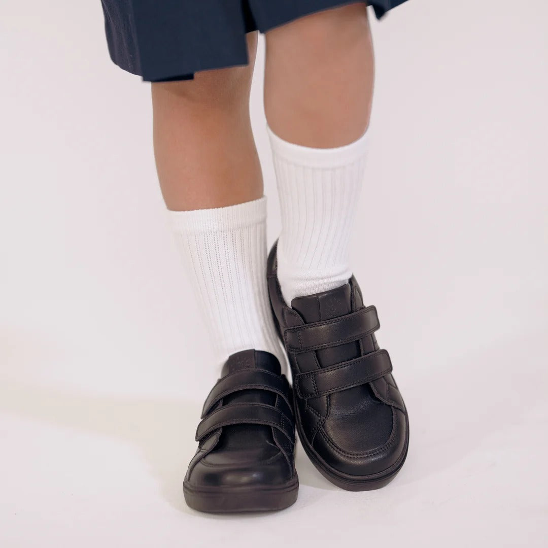 Pretty Brave Atlas Black School Trainers