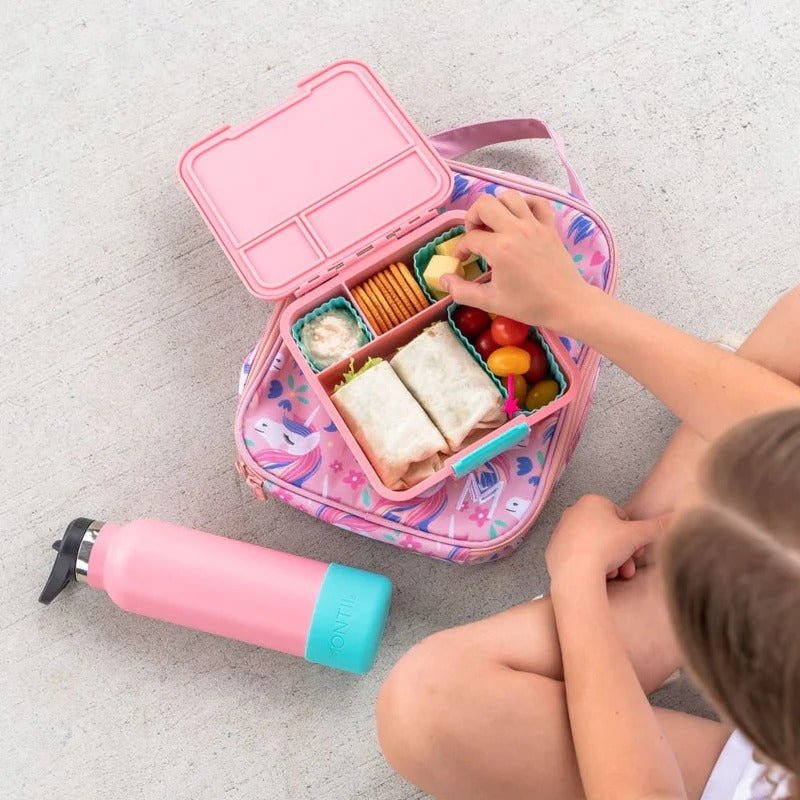 Shop Little Lunch Box Co Leakproof Bento Three - Strawberry NZ | Premium Lunch Boxes for School Kids