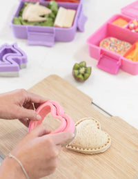 Lunch Punch Cut & Crimp Sandwich Pockets - Hearts - Sandwich Cutters & Stamps - 