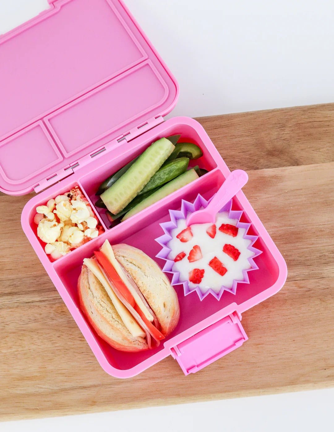 Shop Lunch Punch Lunch Box Fork and Spoon Set - Blush NZ | Premium Bowls & Utensils for School Kids