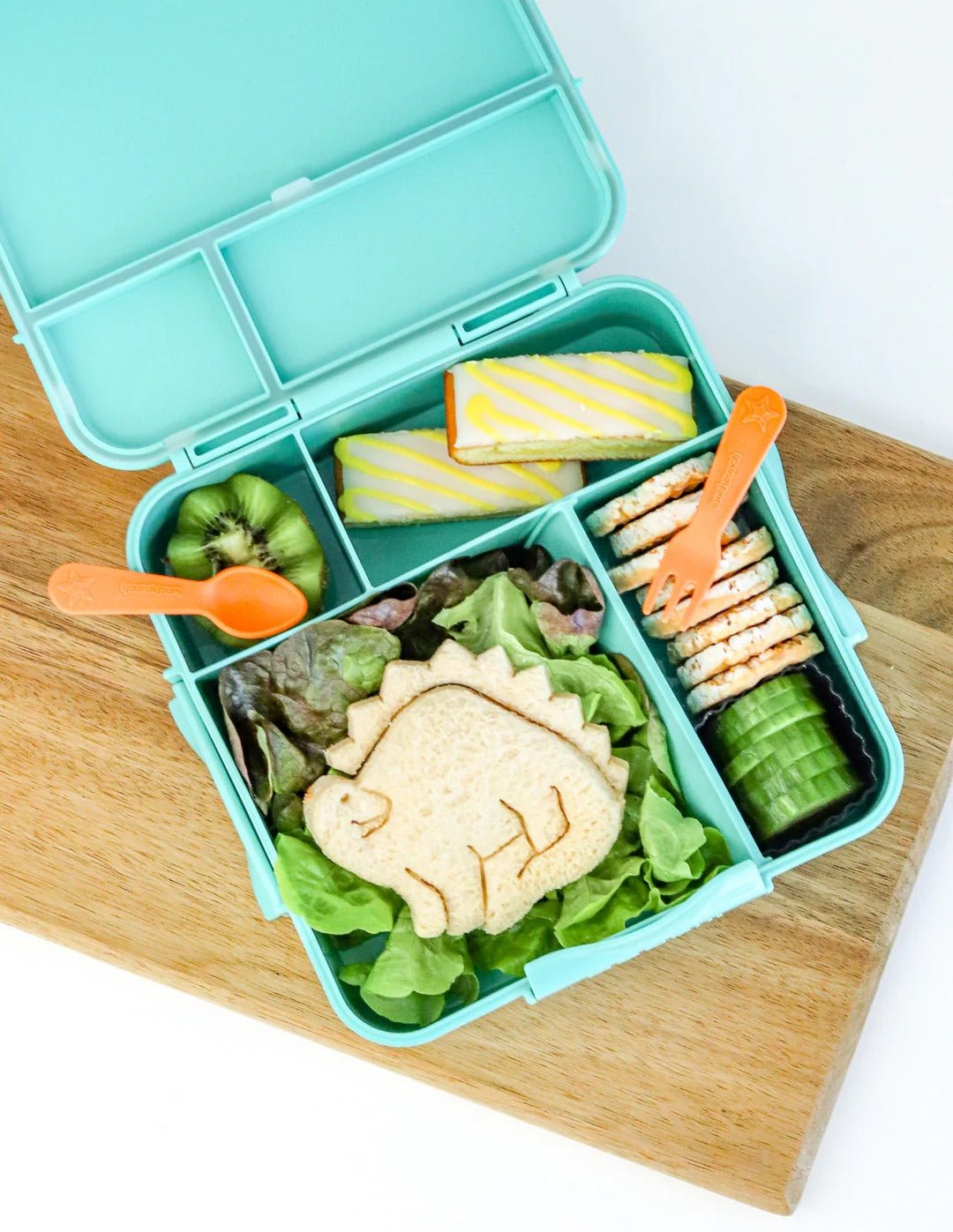 Shop Lunch Punch Lunch Box Fork and Spoon Set - Brights NZ | Premium Bowls & Utensils for School Kids