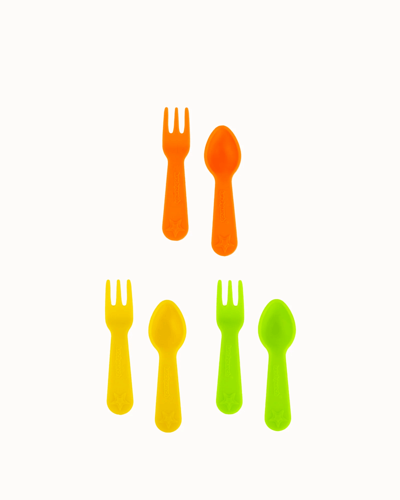 Lunch Punch Lunch Box Fork and Spoon Set - Brights Bowls & Utensils for kids
