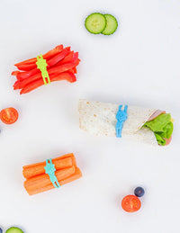 Lunch Punch Silicone Wrap Bands - Brights - Sandwich Cutters & Stamps - 