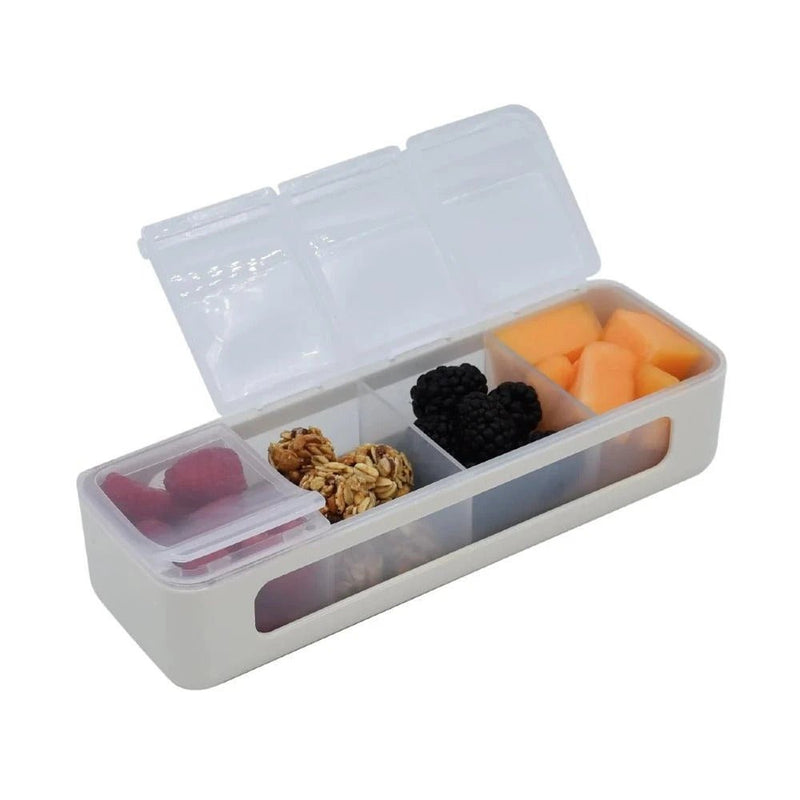 Melii 4 Compartment Snackle Box - Luxe Ivory Snack Box for kids