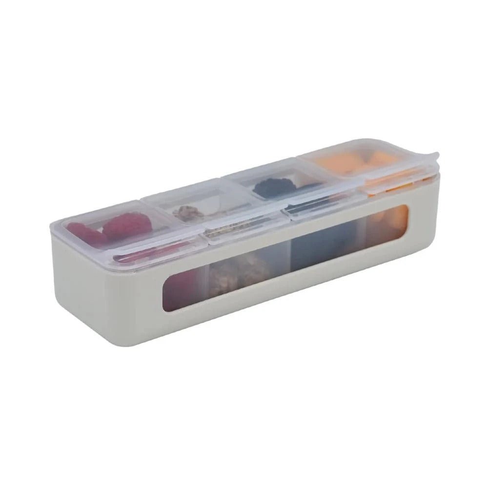 Melii 4 Compartment Snackle Box - Luxe Ivory Snack Box for kids