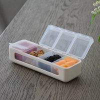 Melii 4 Compartment Snackle Box - Luxe Ivory Snack Box for kids