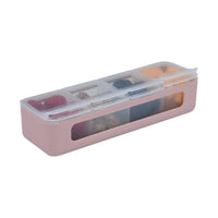Melii 4 Compartment Snackle Box - Luxe Pink Snack Box for kids