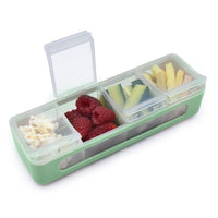 Shop Melii 4 Compartment Snackle Box - Mint NZ | Premium Snack Box for School Kids