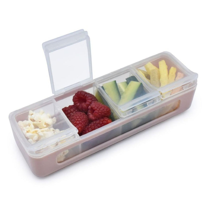 Melii 4 Compartment Snackle Box - Pink - Snack Box - 