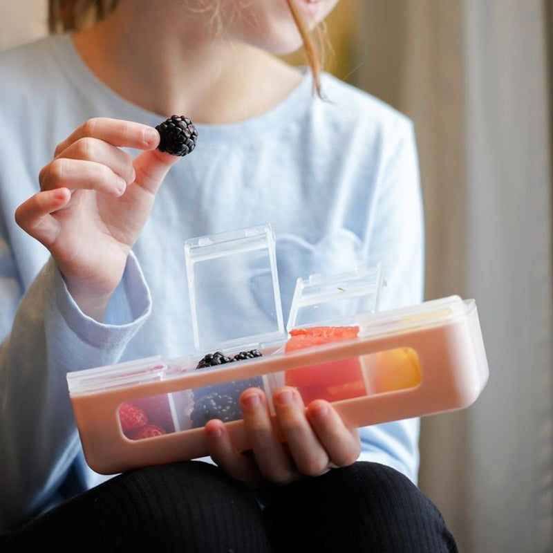 Melii 4 Compartment Snackle Box - Pink - Snack Box - 