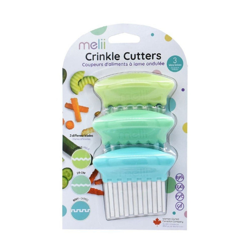 Melii Crinkle Cutters - Blue, Mint, Lime - Sandwich Cutters & Stamps - 