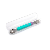 Melii Detachable Spoon & Fork - Blue + Purple Utensils for kids