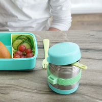 Shop Melii Insulated Fidget Thermos - Mint/Blue/Lime NZ | Premium Food Jar for School Kids