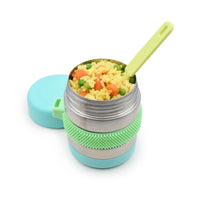 Shop Melii Insulated Fidget Thermos - Mint/Blue/Lime NZ | Premium Food Jar for School Kids