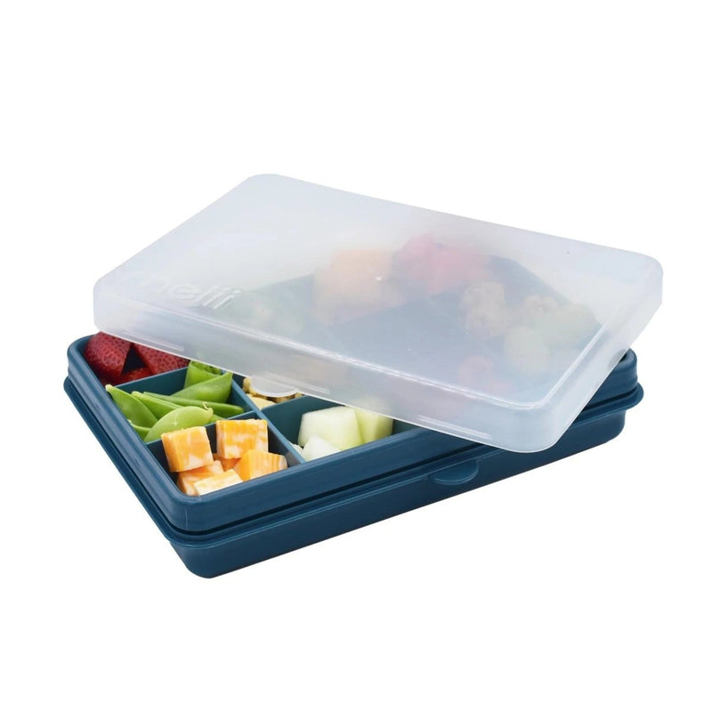 Melii Snackle Box Regular - Luxe Blue Snack Box for kids