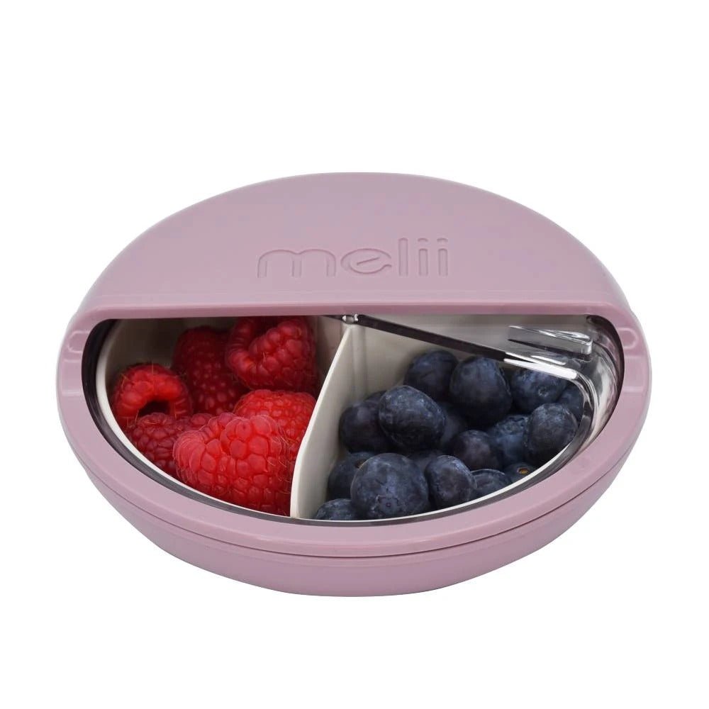 Shop Melii Spin Snack Container - Luxe Pink NZ | Premium Snack Box for School Kids