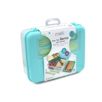 Melii 2 Tier Bento Box - Blue & Mint - Lunch Boxes - Large Lunch Box