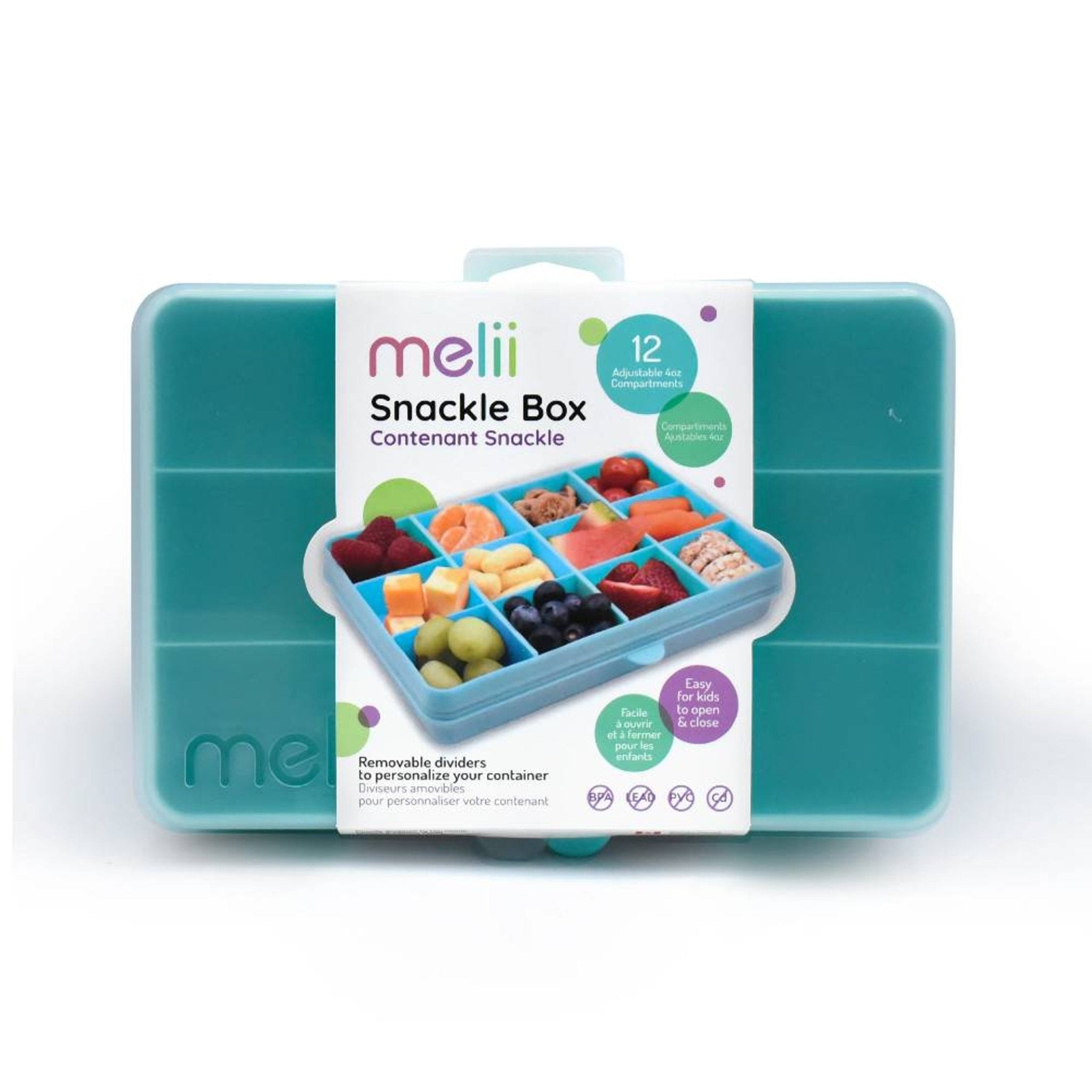 Melii Snackle Box Regular - Blue - Snack Box - 