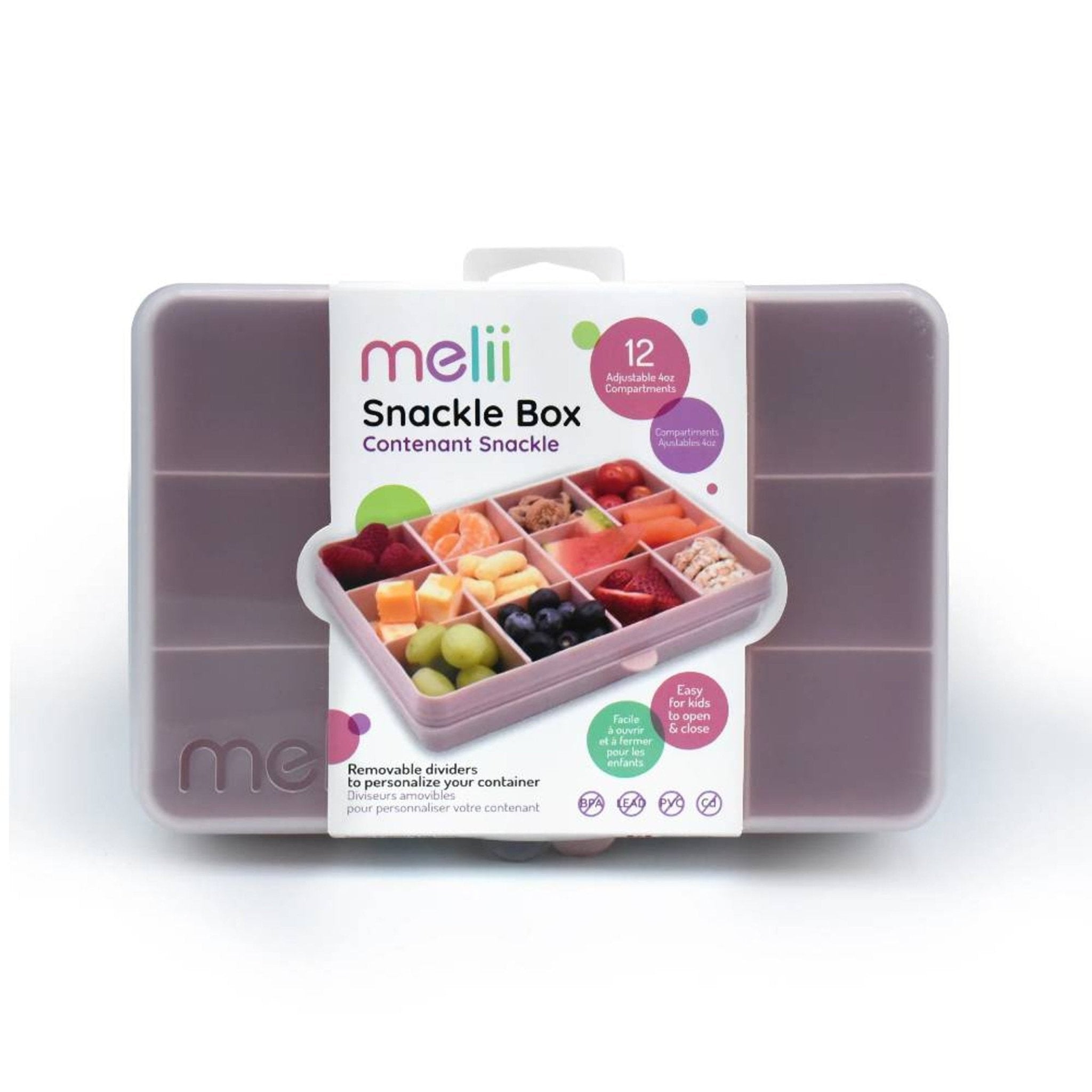 Melii Snackle Box Regular - Pink - Snack Box - 