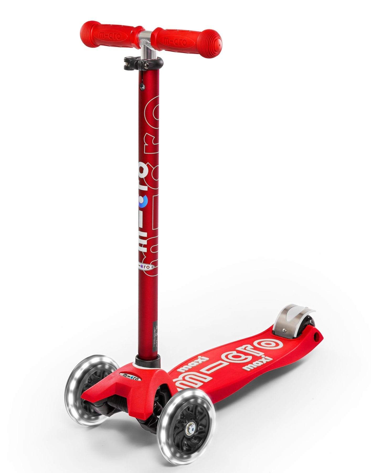 Maxi Micro Deluxe Led Scooter - Red -HYPHEN KIDS