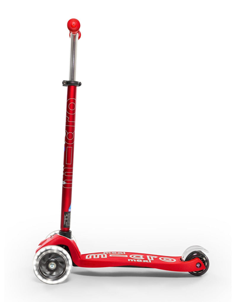 Maxi Micro Deluxe Led Scooter - Red -HYPHEN KIDS