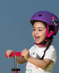 Micro Kids Pattern Helmet - Floral -HYPHEN KIDS