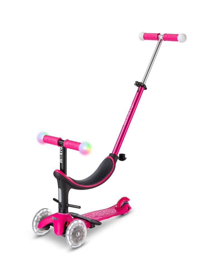 Micro Mini2Grow Deluxe Magic LED Scooter - Pink - HYPHEN KIDS
