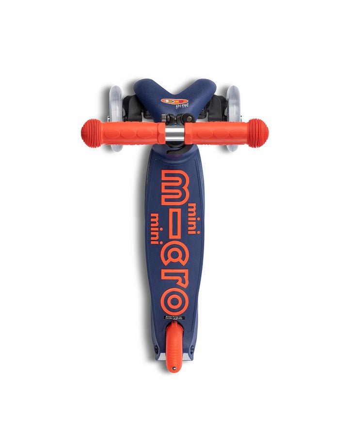 Mini Micro Deluxe Foldable 3 Wheel Scooter - Navy Blue - HYPHEN KIDS