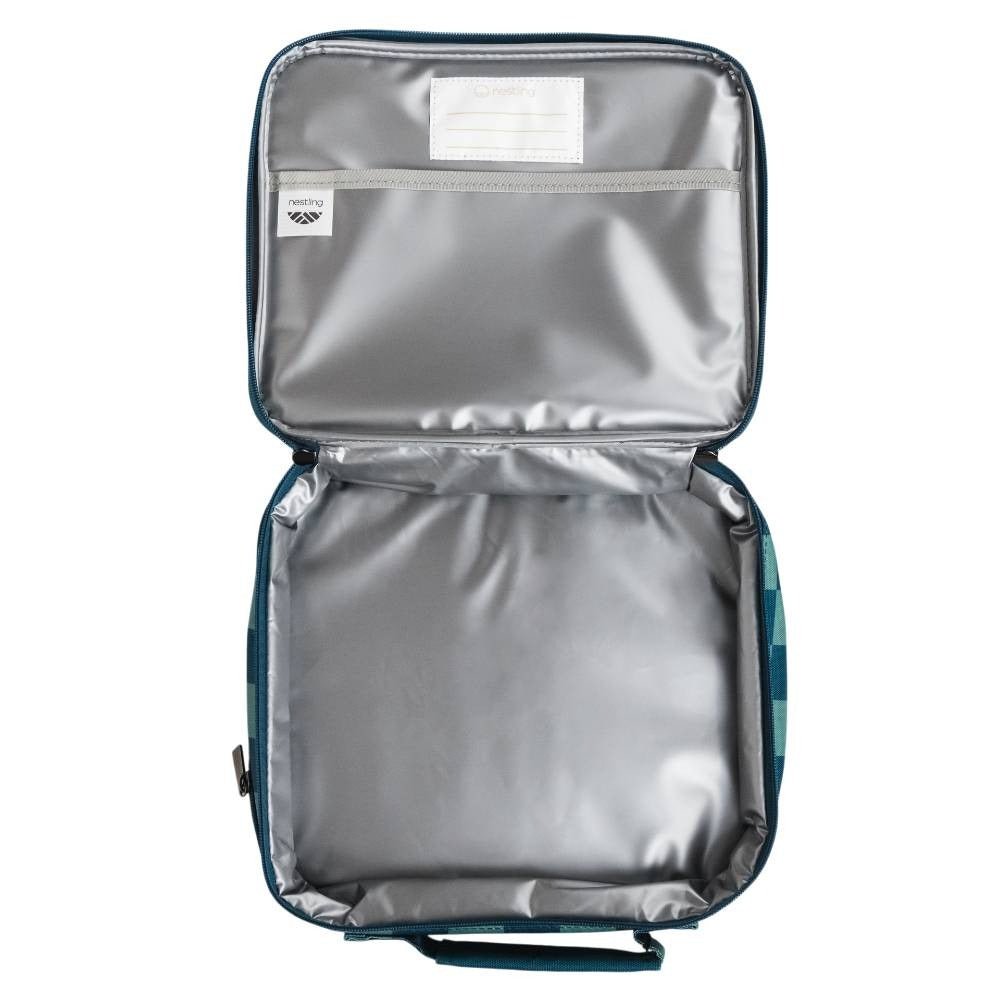 Nestling Insulated Lunch Bag - Blue/Green – Lunch Bag NZ | Hyphen Kids