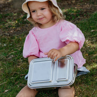 Nestling Stainless Steel Duo Bento Box - Lunch Boxes - Steel