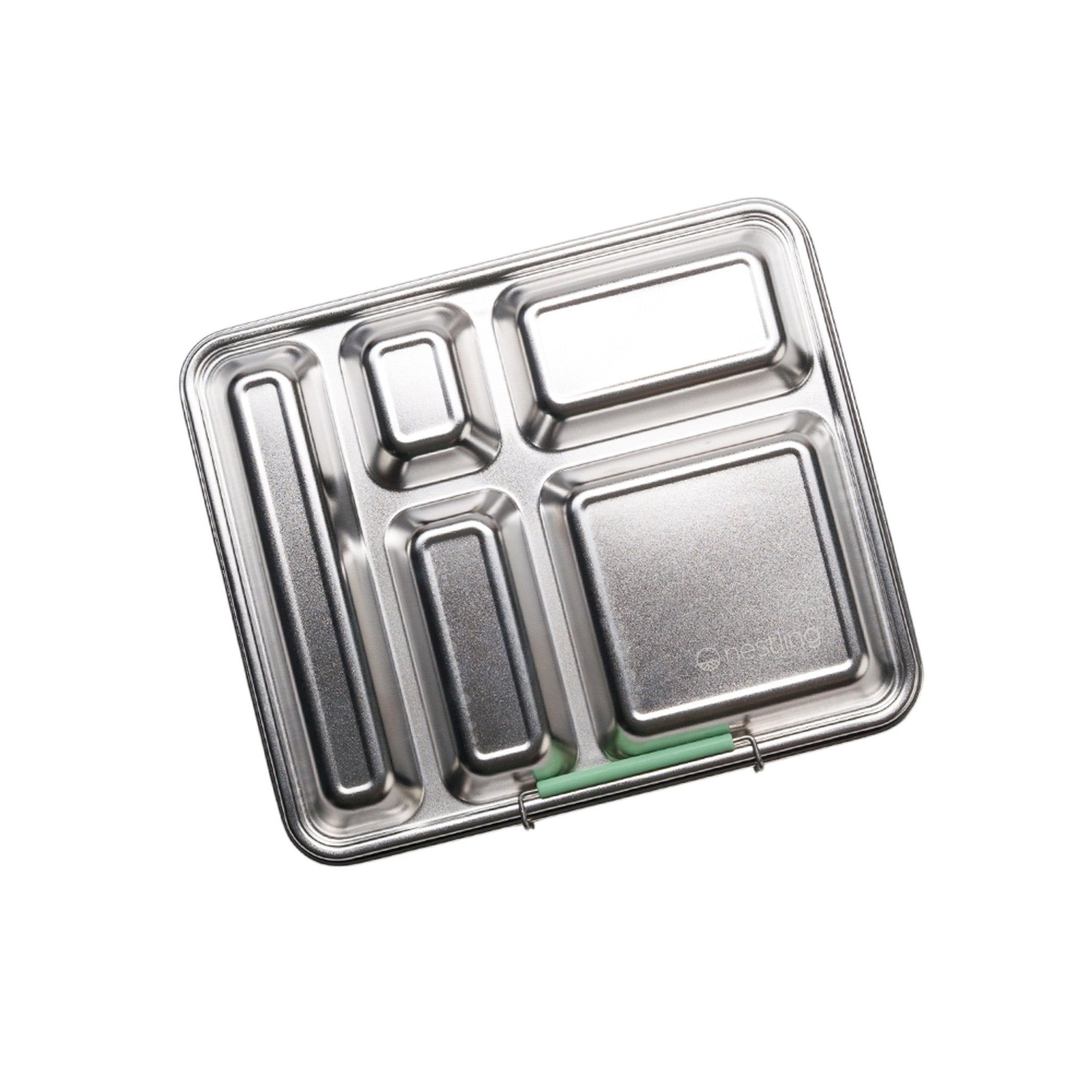 Nestling Stainless Steel Jumbo Bento Box - Sage - Lunch Boxes - 