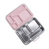 Nestling Stainless Steel Bento Box - Dusty Pink - Lunch Boxes - Steel