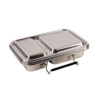 Nestling Stainless Steel Duo Bento Box - Lunch Boxes - Steel