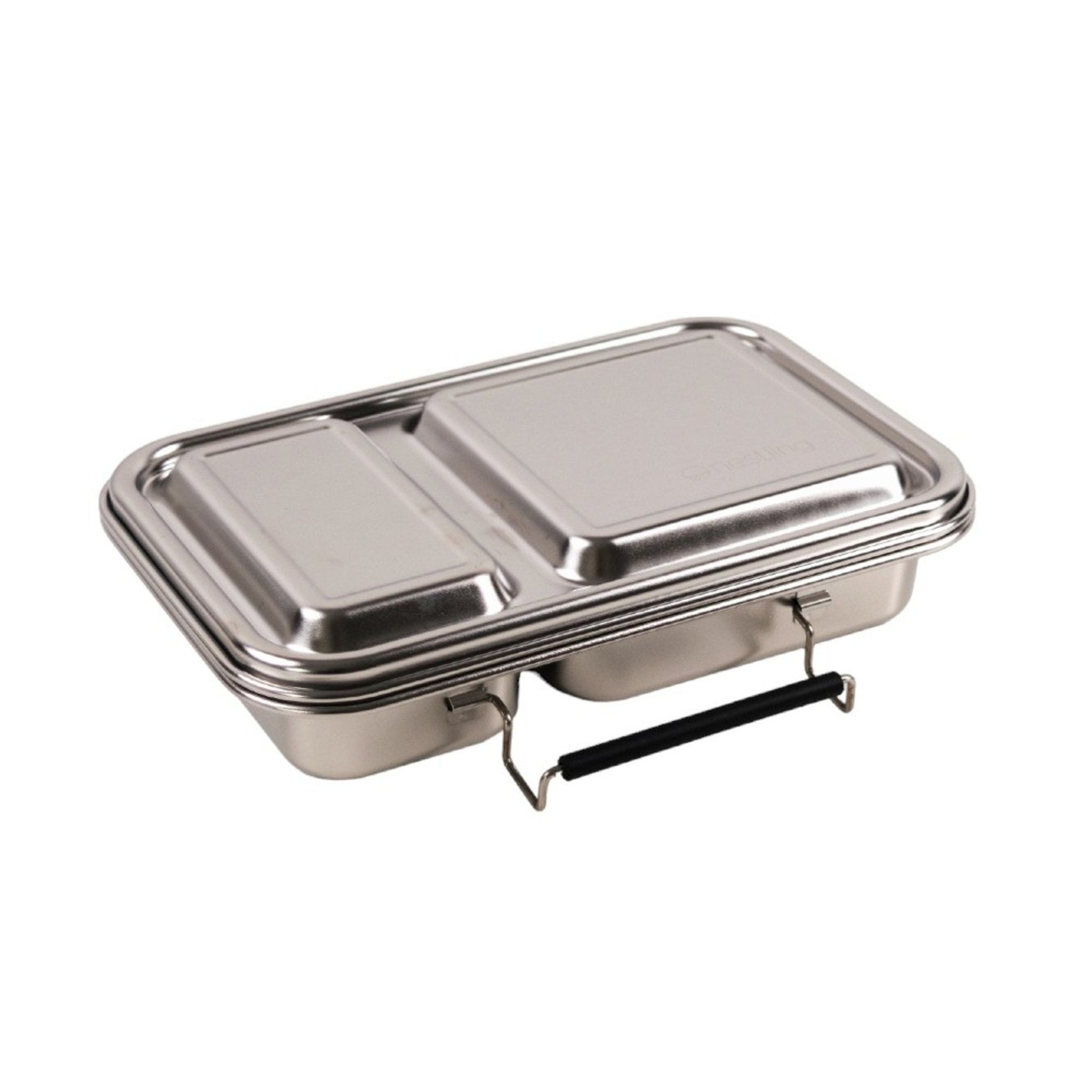 Nestling Stainless Steel Duo Bento Box - Lunch Boxes - Steel
