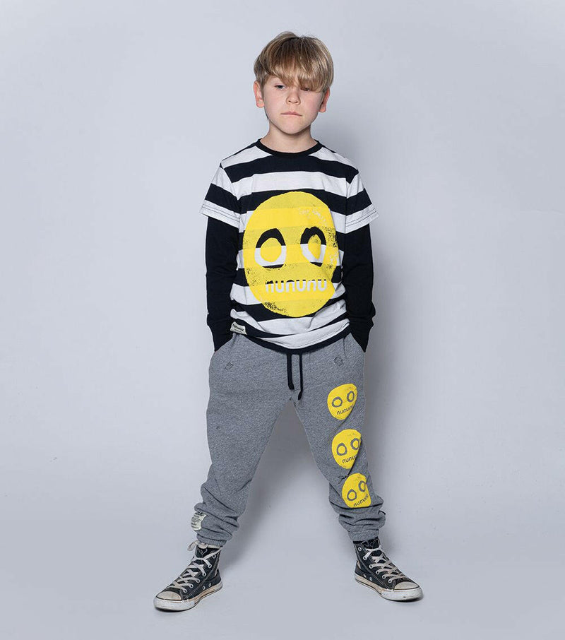 nununu trio smile deconstructed sweatpants - HYPHEN KIDS