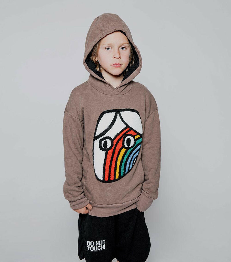 Rainbow Dude Patch Hoodie - HYPHEN KIDS
