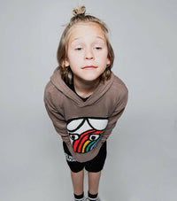 Rainbow Dude Patch Hoodie - Sweatshirts - 10 - 11Y