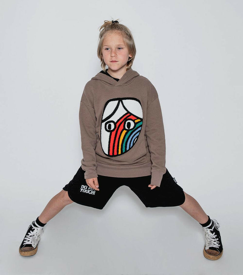 Rainbow Dude Patch Hoodie - HYPHEN KIDS