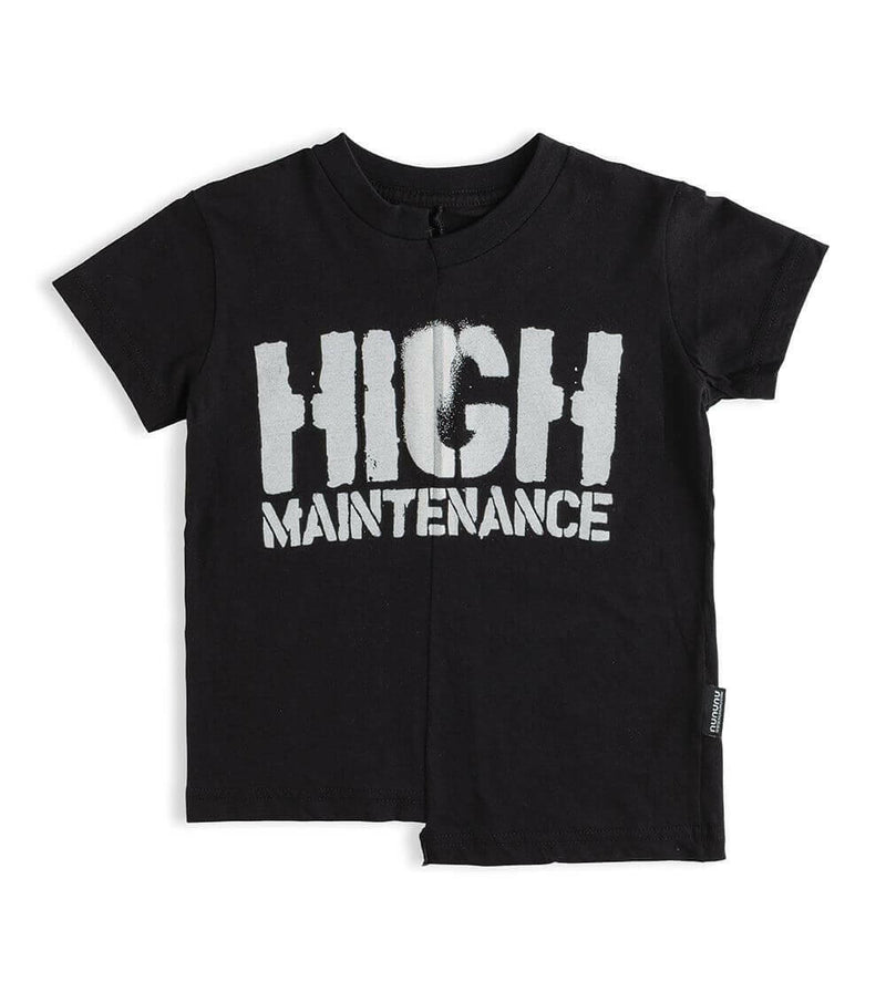 Unbalanced T - shirt - Black - HYPHEN KIDS