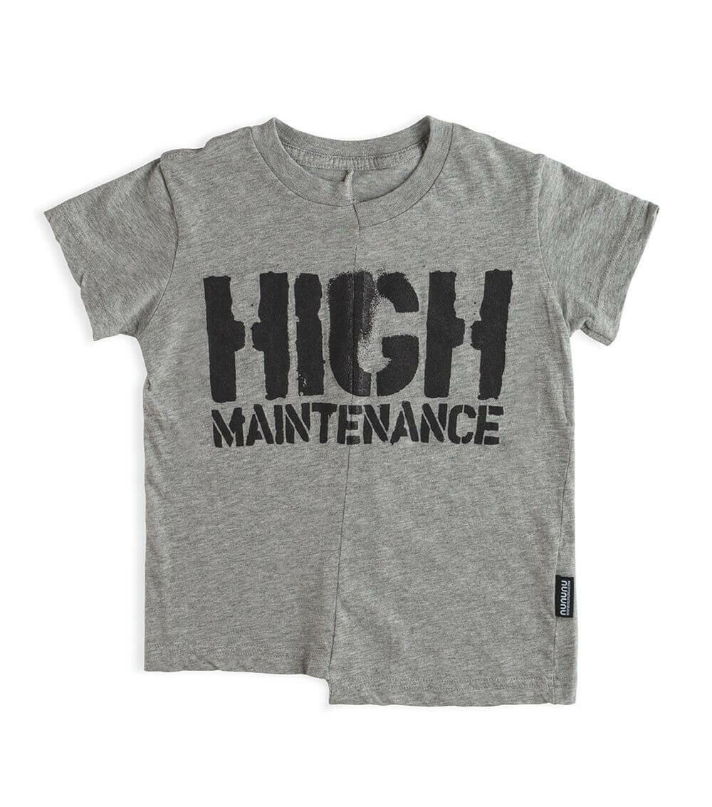 Unbalanced T - shirt - Heather Grey - HYPHEN KIDS