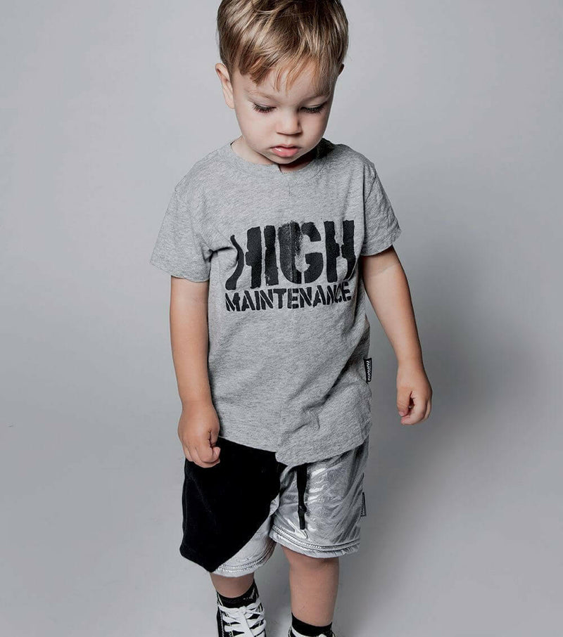 Unbalanced T - shirt - Heather Grey - HYPHEN KIDS