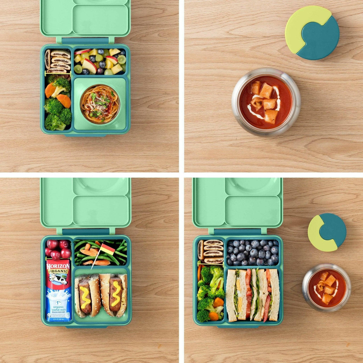 OmieBox V2 Bento Box for Kids  (Meadow) -HYPHEN KIDS