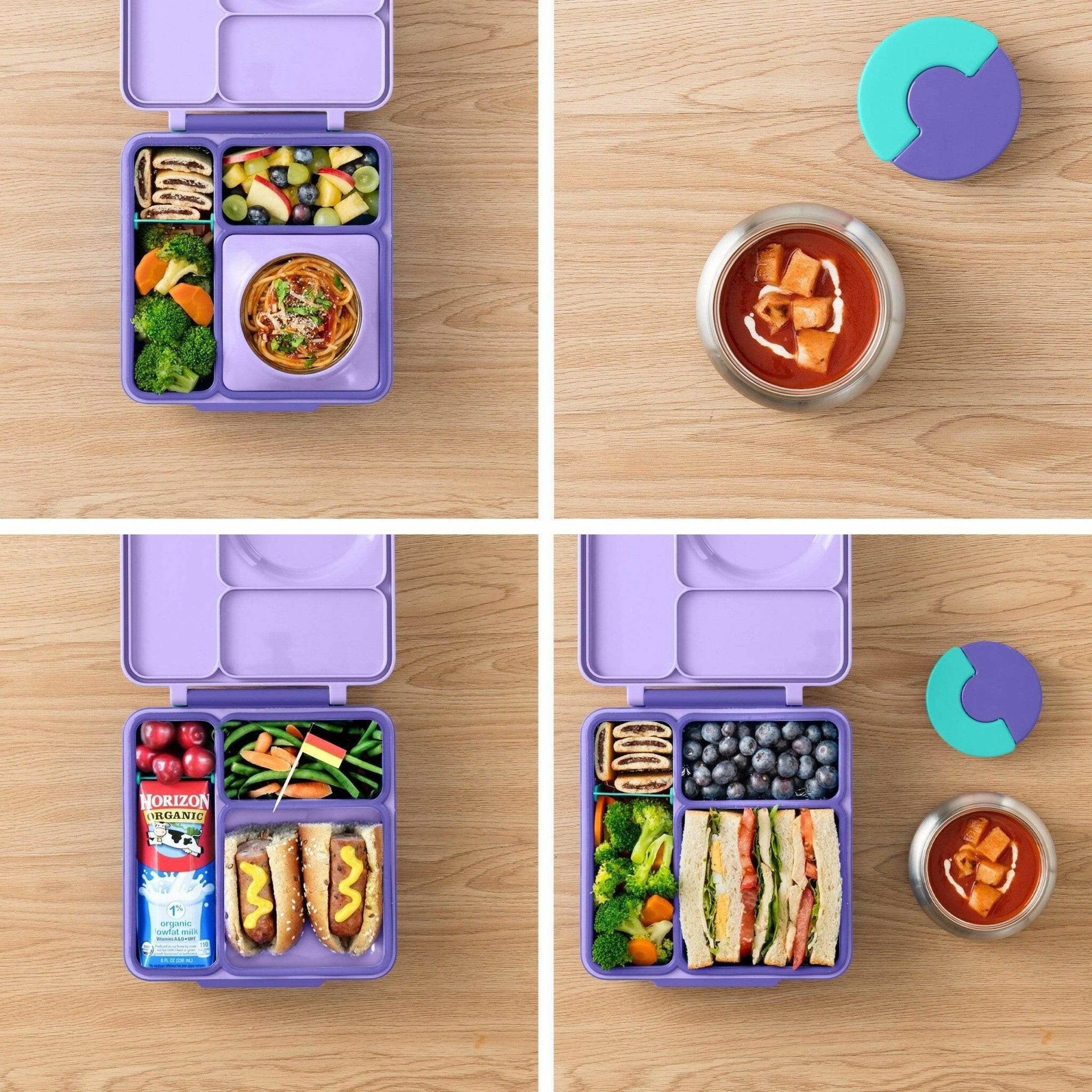 OmieBox V2 Bento Box for Kids - (Purple Plum) -HYPHEN KIDS