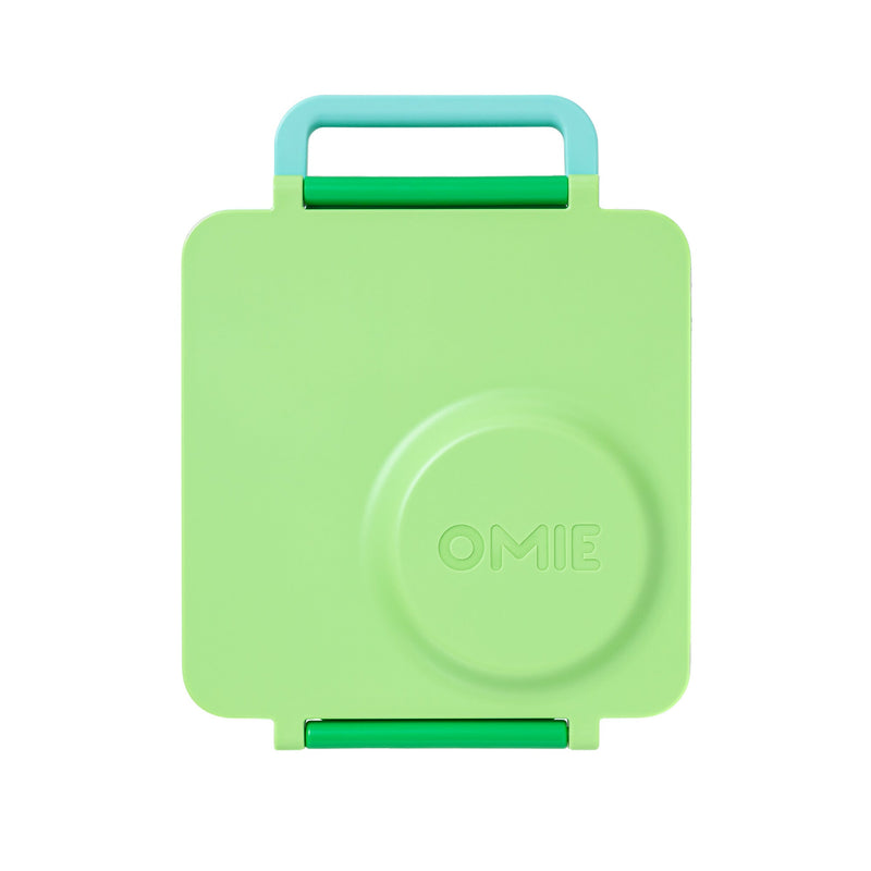 OmieBox V2 Bento Box for Kids - Insulated Bento Lunch Box - Apple Green - Lunch Boxes - Hot & Cold Lunch Box